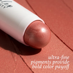 Julep Skip The Brush Desert Rose apply-on-cheeks demonstrates buildable color and glow