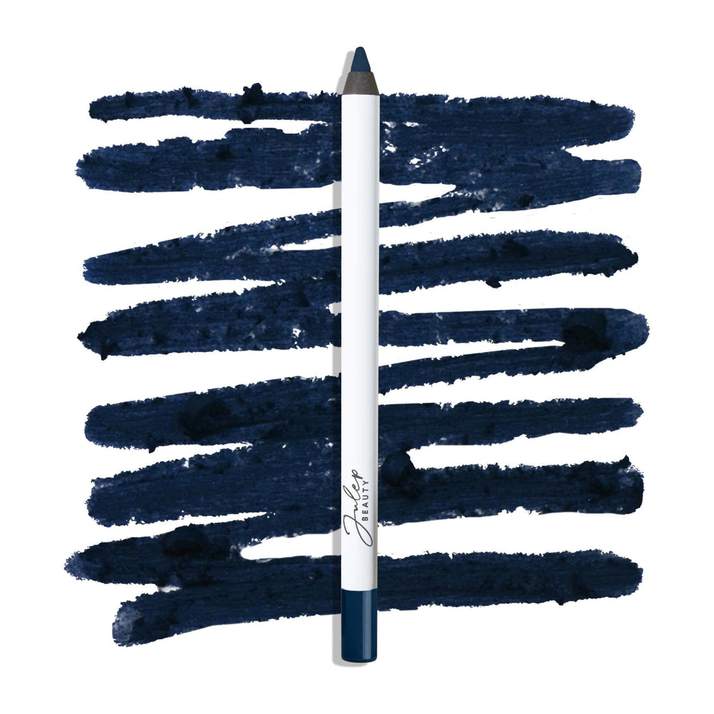 Julep When Pencil Met Gel Navy Smoke pencil-tip close-up showing precise line capability.