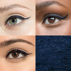 Julep When Pencil Met Gel Navy Smoke swatches reveal matte and shimmer finishes for versatile looks.