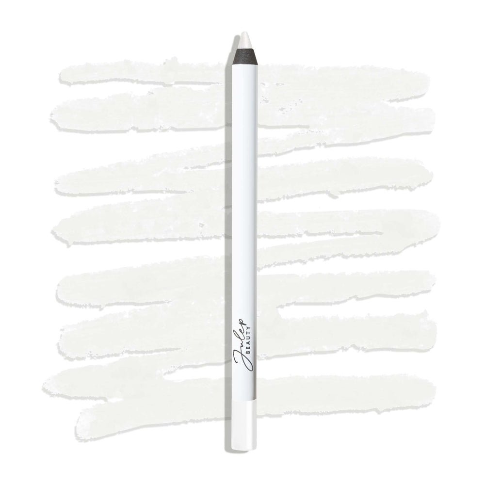 Julep When Pencil Met Gel White Matte liner glides on lash line with crisp definition.