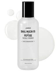 JUMISO Snail Mucin 95 + Peptide facial essence bottle front showing hydration-friendly formula