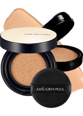 Jung Saem Mool Essential Skin Nuder cushion cap showing premium packaging for all-day wear