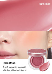 JUNG SAEM MOOL cushion blush on-the-go puff for precise, quick flush.