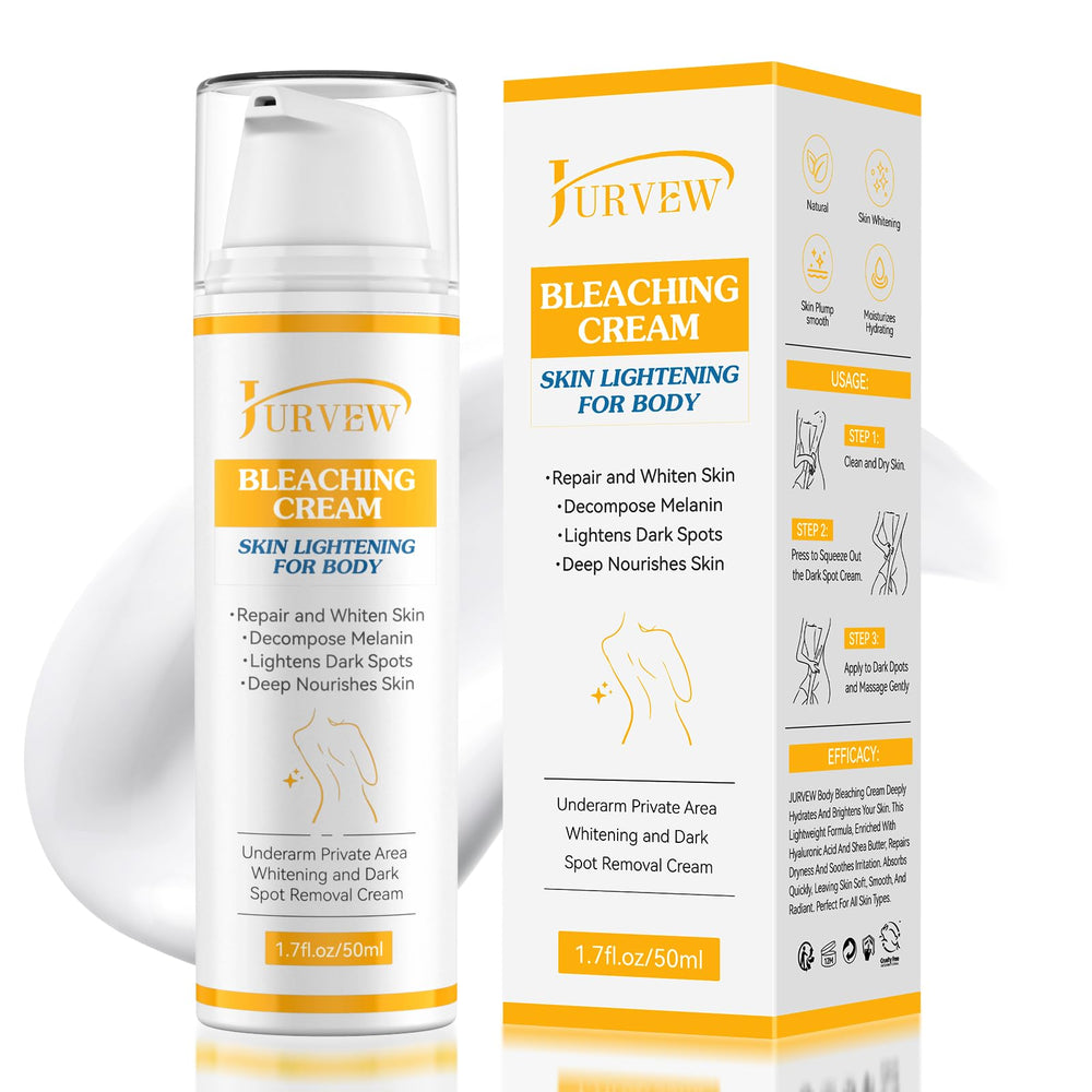 JURVEW Skin Bleaching Cream applied to intimate area for even tone.
