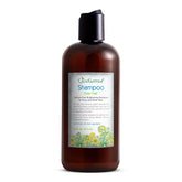 Just Nutritive Gray Hair Shampoo bottle demonstrates color-safe cleansing for gray hair.