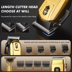 Justnard hair clippers washable design allows easy cleaning after use.