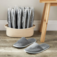 Juvale unisex hotel slippers in gray for versatile indoor wear