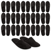 Juvale disposable slippers packaging shows a bulk set for hosting guests.