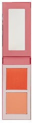 Juvia's Place Blushed Duo Volume6 pan closeup highlights dual shades for versatile looks.