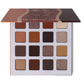 Juvia's Place Coffee Shop palette open-pan view shows versatile pigments for day-to-night looks.