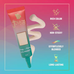 Juvia's Place i Prep, i Prime application technique close-up for smooth coverage.