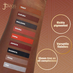 Juvia's Place Warrior 2 swatches show rich color payoff across finishes.