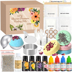 JUYRLE bath bomb kit cover image for an at-home spa gift.