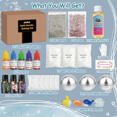 JUYRLE round metal bath bomb molds enabling easy DIY crafting.