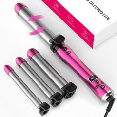 JVAXS Auto 360 Curling Iron Set digital display for precise styling