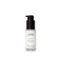 JVN Complete Blowout Styling Milk bottle closed for travel-friendly frizz control on the go