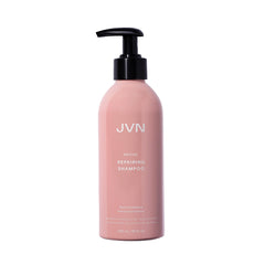 JVN Revive Shampoo bottle front shows silicone-free formula for color-safe repair.