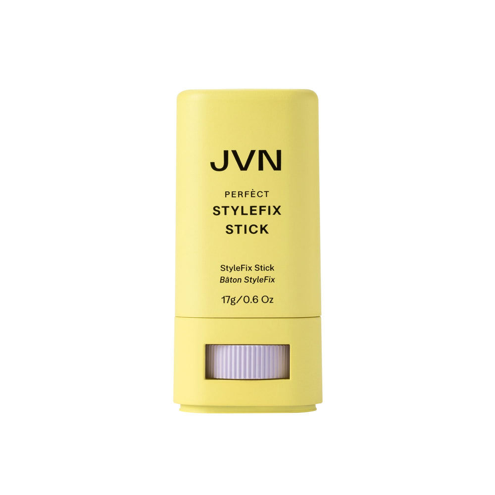 JVN StyleFix wax stick applying smoothly to tame flyaways for effortless control