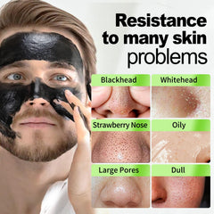 JVR Charcoal Peel-Off Mask being applied on the face for cleansing.