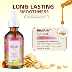 JVXZTO Cyperus Rotundus Oil application scene showing easy massage into skin.