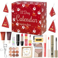 JWEX makeup advent calendar 12 days box reveals daily beauty surprises for festive looks.