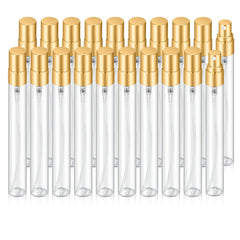 Jxcmeng 10ml empty glass mist spray bottle pack ideal for travel-sized samples.