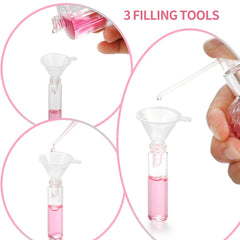 Jxcmeng includes droppers and funnels for precise refill and mess-free transfers.