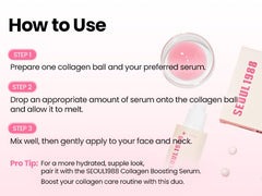 K-SECRET SEOUL 1988 collagen ball used in a night routine for nourished skin.