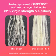 K18 application-hand image shows easy at-home use for quick rejuvenation.