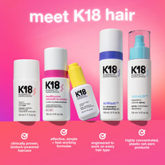 K18 Damage Shield shine on smooth-looking hair after use