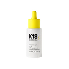 K18 Molecular Repair Hair Oil bottle on white background for all hair types