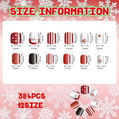 Kacctyen elk-pattern nails add playful winter style