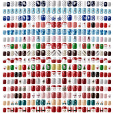 Kacctyen Christmas press-on nails packaging displays a large holiday set