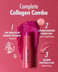 KAHI Kisstin Balm texture swatch reveals creamy formula with dewy finish.