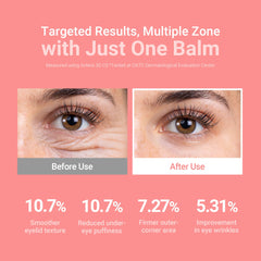KAHI Wrinkle Bounce eye base application shows smooth makeup prep.