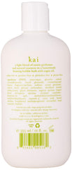 kai Bathing Bubbles bubble foam closeup showcases creamy bubbles and gardenia aroma