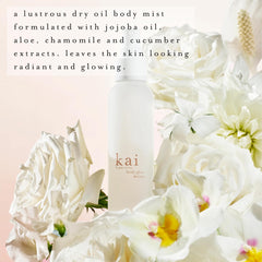 Kai Body Glow Rose pump dispense enables easy, quick absorption.