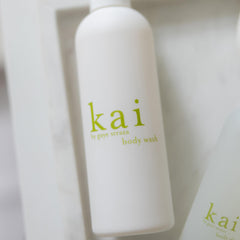 kai Body Wash recyclable packaging, eco-friendly choice for daily showers.