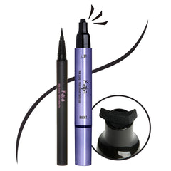 Kaja Winged Eyeliner Set packaging shows playful design, ideal for gifting and first impressions.