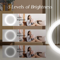 Kakuje compact mirror with light, side view, easy purse-ready grooming.