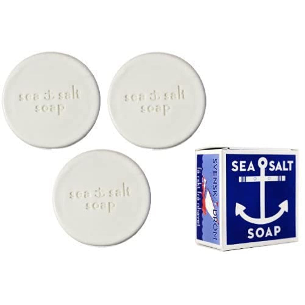 Kala Swedish Dream Sea Salt Soap pack-3 with three natural bars for refreshing daily cleansing