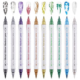 Kalolary 10-color nail art pens set product shot showing vibrant metallic shades for DIY manicures