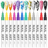 Kalolary 12-color nail art pens set packaging for easy at-home design inspiration