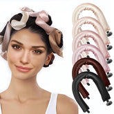Kanuoc 6-pack heatless-hair-curler satin-rollers 1-inch deliver heat-free volume for lasting curls.