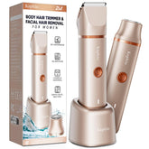 KAPHIO Bikini Trimmer front view in gold for easy handling.