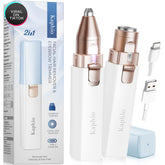 KAPHIO facial hair removal on chin and upper lip for precise peach fuzz grooming.