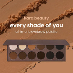 Kara Beauty Eyebrow Kit pomade-wax base provides long-lasting structure for brushed or sculpted brows