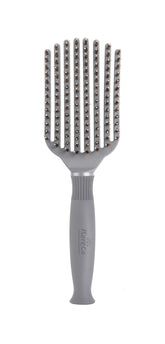 KareCo Tangle Buster paddle brush front view for gentle detangling and styling.