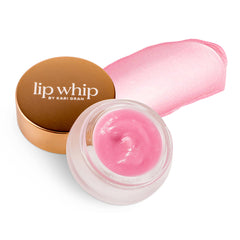 Kari Gran Lip Whip packaging shown for premium, non-GMO lip care and daily hydration