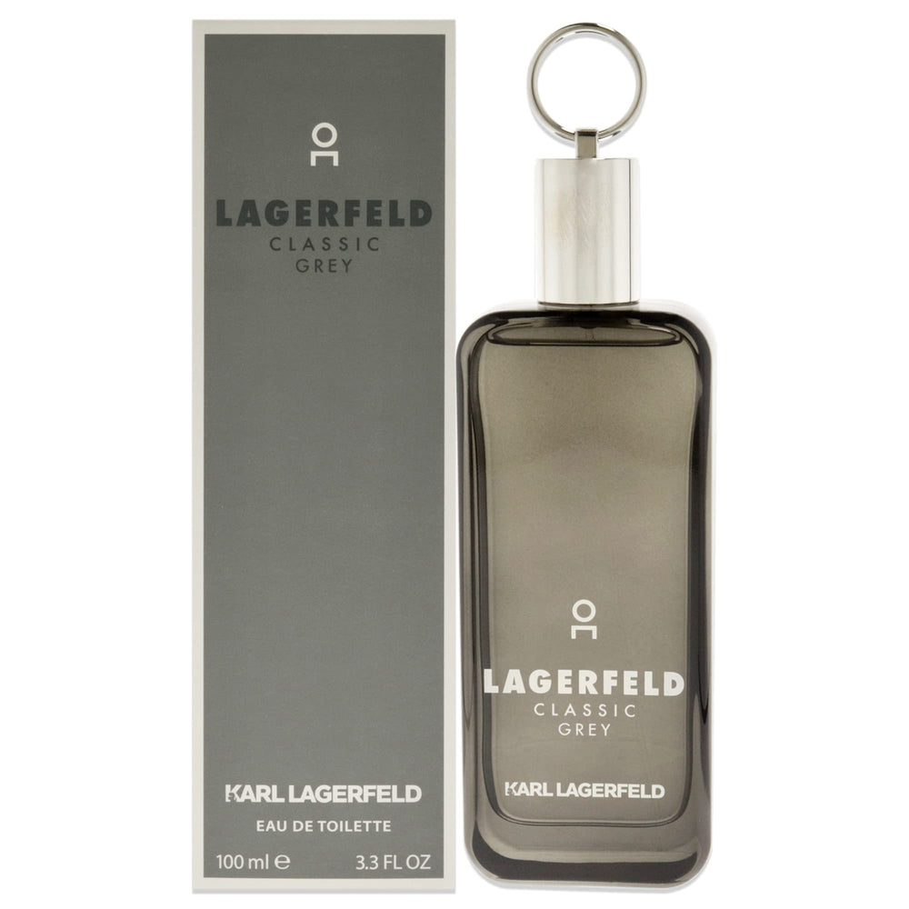Karl Lagerfeld Paris Classic Grey bottle front for confident daily fragrance.